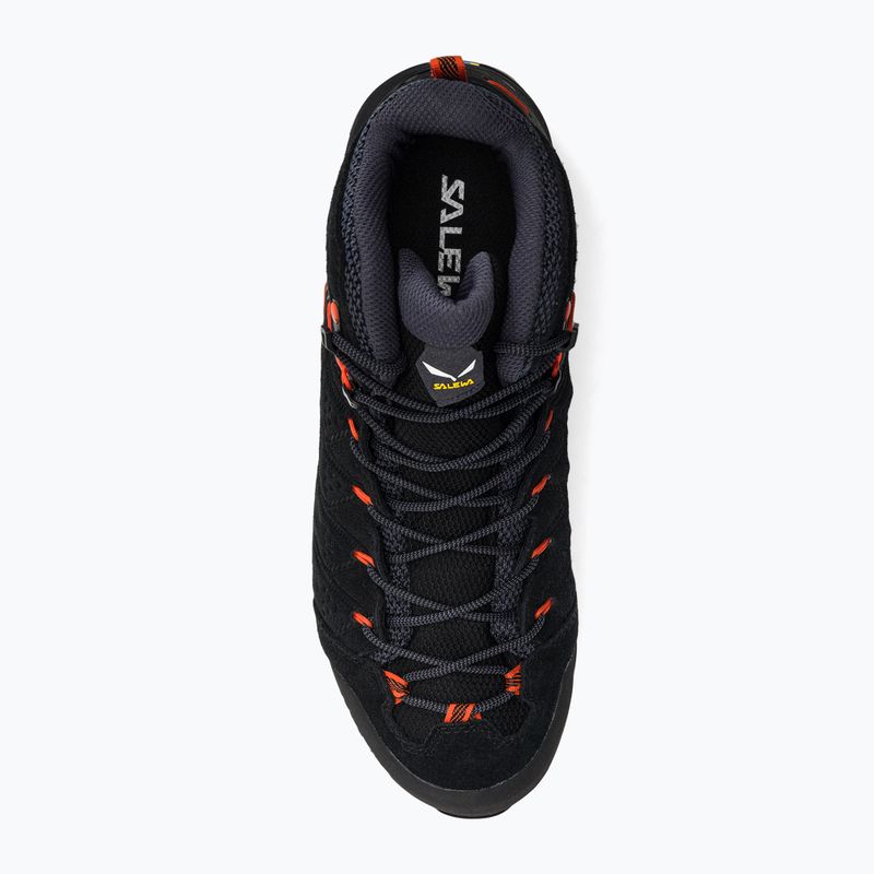 Buty trekkingowe męskie Salewa Alp Mate Mid WP black out/fluo orange 6