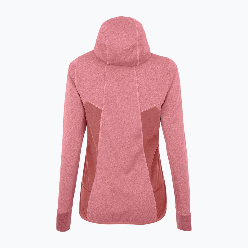 Bluza trekkingowa damska Salewa Puez Hybrid PL FZ Hoody mauvemood melange/fluo coral 5