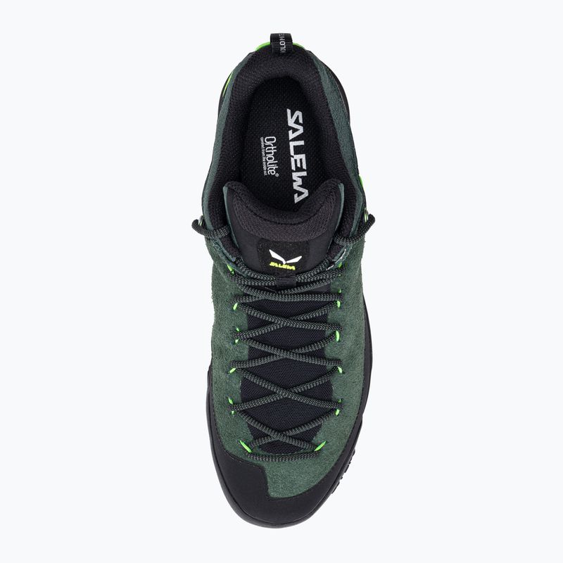 Buty podejściowe męskie Salewa Wildfire Leather raw green/black 6