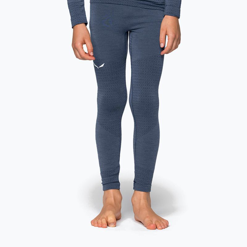 Spodnie termoaktywne dziecięce Salewa Zebru Medium Warm AMR dark denim