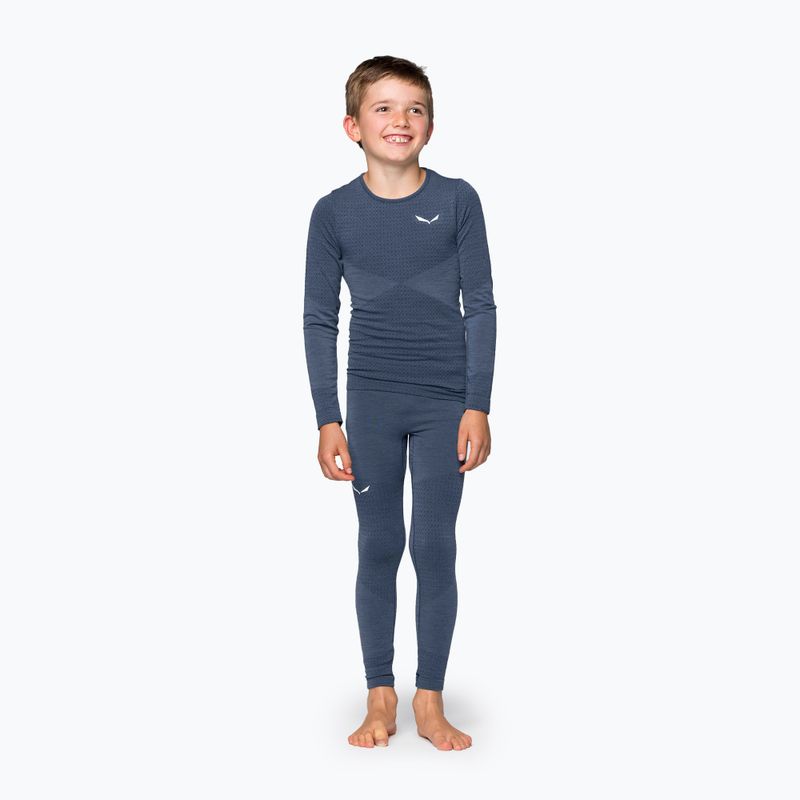 Spodnie termoaktywne dziecięce Salewa Zebru Medium Warm AMR dark denim 2