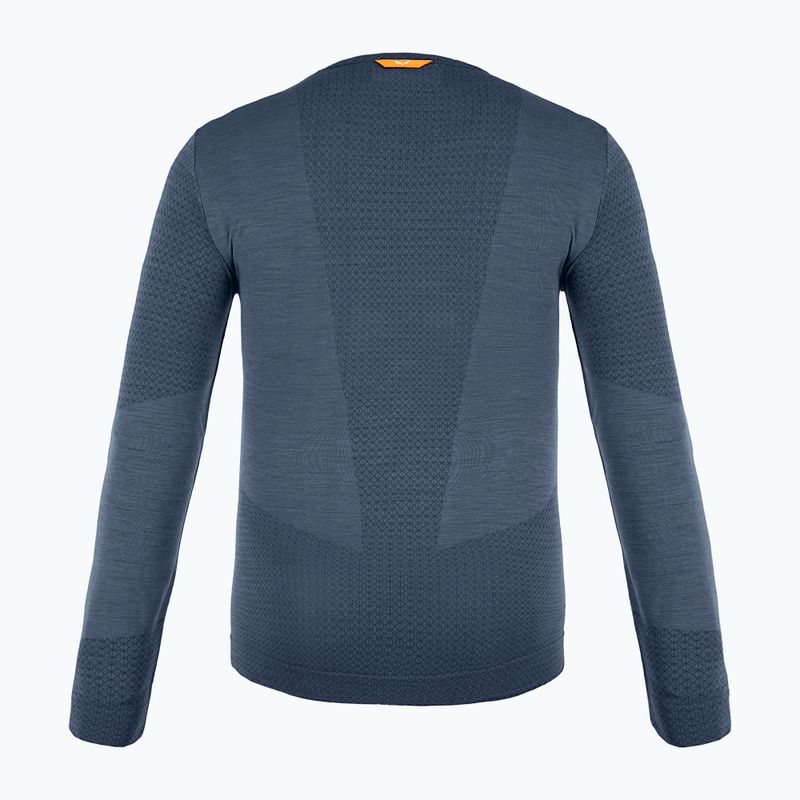 Longsleeve termoaktywny dziecięcy Salewa Zebru Med Warm AMR denim 5