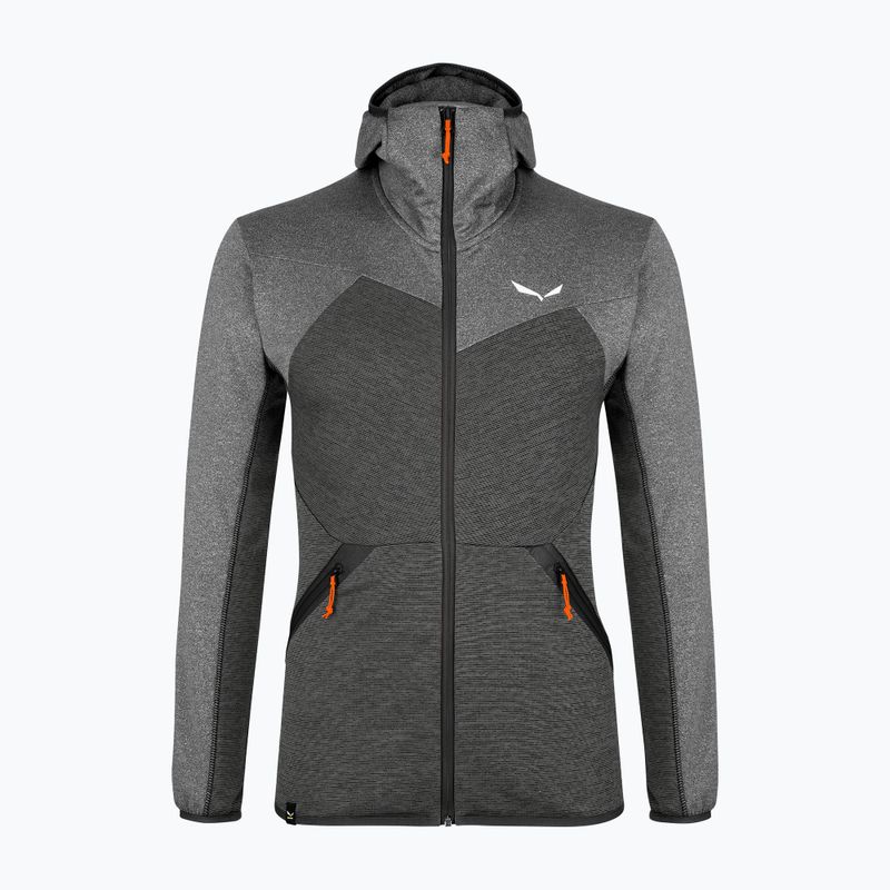 Bluza trekkingowa męska Salewa Puez Melange PL FZ Hoody black out melange 6