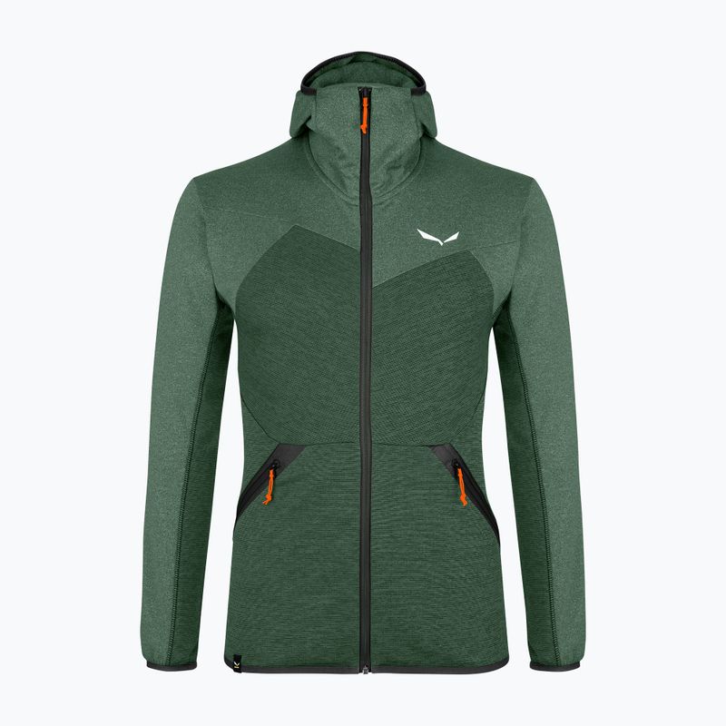 Bluza trekkingowa męska Salewa Puez Melange PL FZ Hoody raw green melange