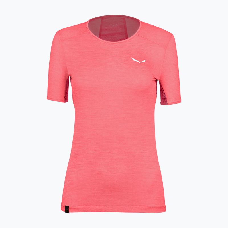 Koszulka trekkingowa damska Salewa Puez Graphic 2 Dry calypso coral melange