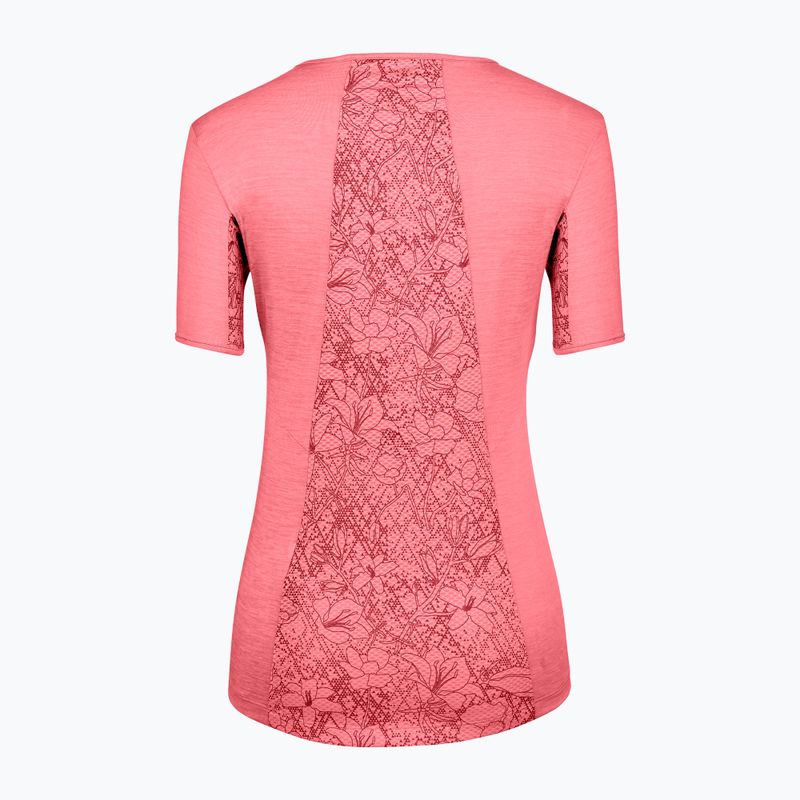 Koszulka trekkingowa damska Salewa Puez Graphic 2 Dry calypso coral melange 2
