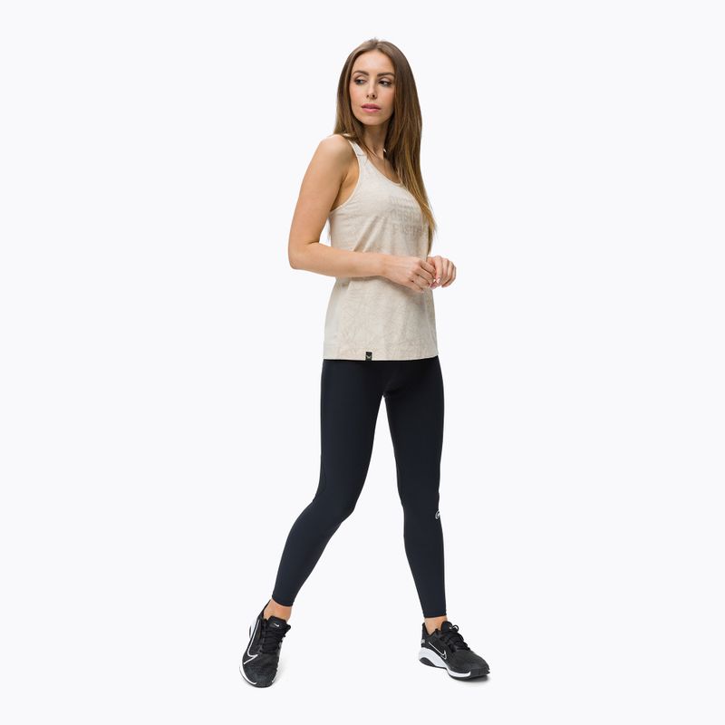 Koszulka wspinaczkowa damska Salewa Lavaredo Hemp Print Tank oatmeal 2