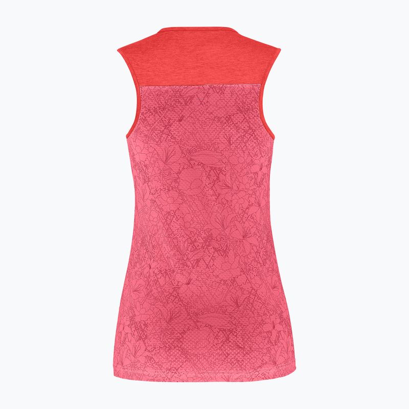 Koszulka trekkingowa damska Salewa Puez Graphic Dry Tank calypso coral melange 5