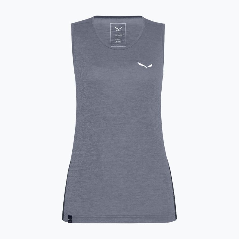 Koszulka trekkingowa damska Salewa Puez Graphic Dry Tank black out melange 8