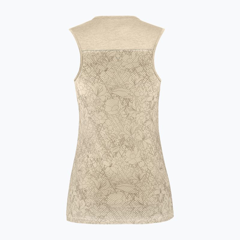 Koszulka trekkingowa damska Salewa Puez Graphic Dry Tank oatmeal melange 2