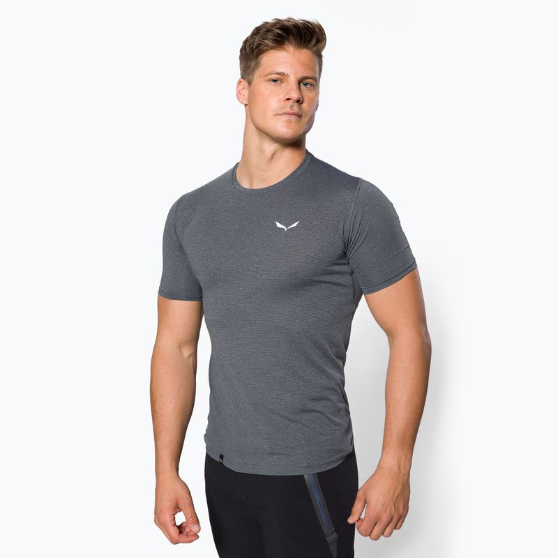 Koszulka trekkingowa męska Salewa Pedroc 3 Dry onyx melange
