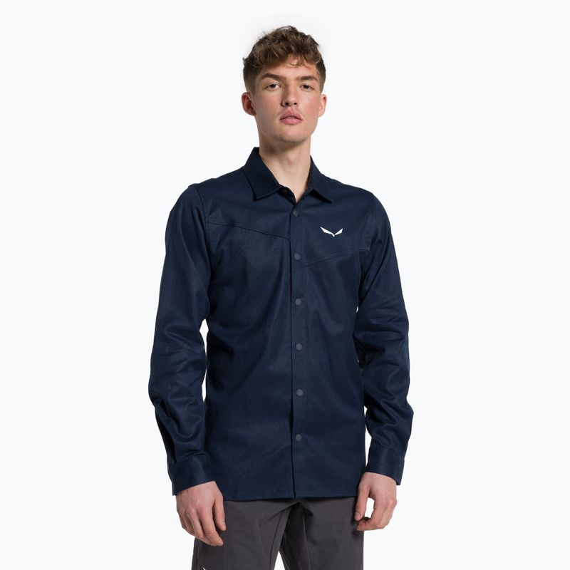 Koszula męska Salewa Fanes Hemp navy blazer