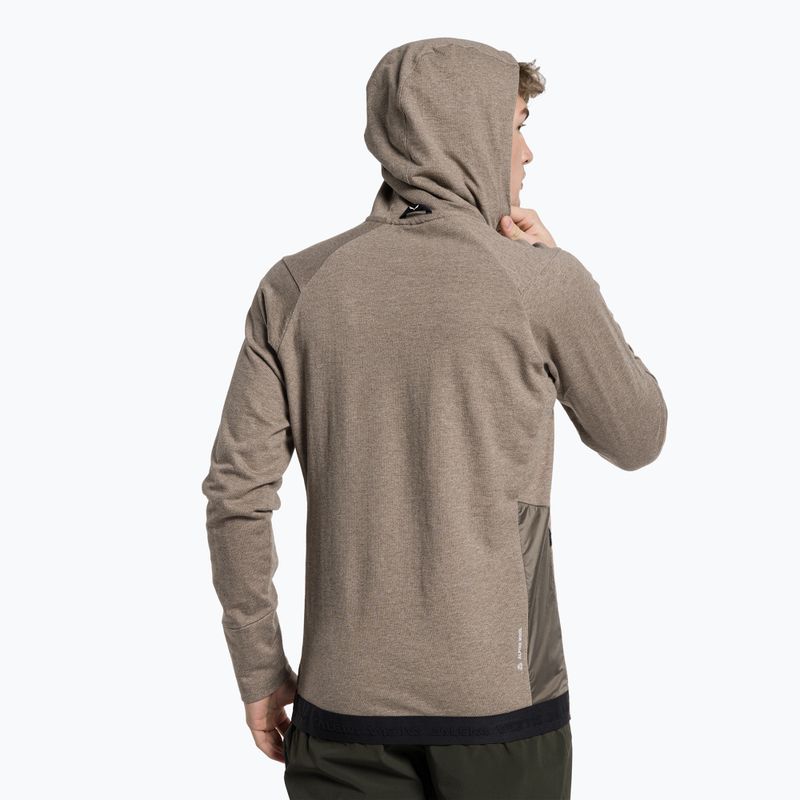 Bluza trekkingowa męska Salewa Fanes AM Hoody bungee cord melange 3