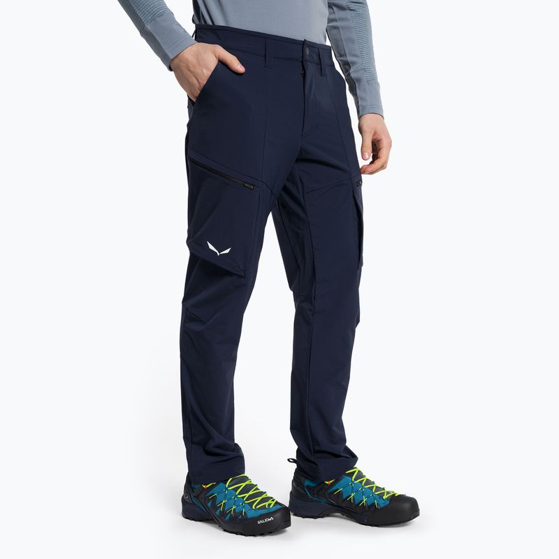 Spodnie softshell męskie Salewa Puez DST Cargo navy blazer