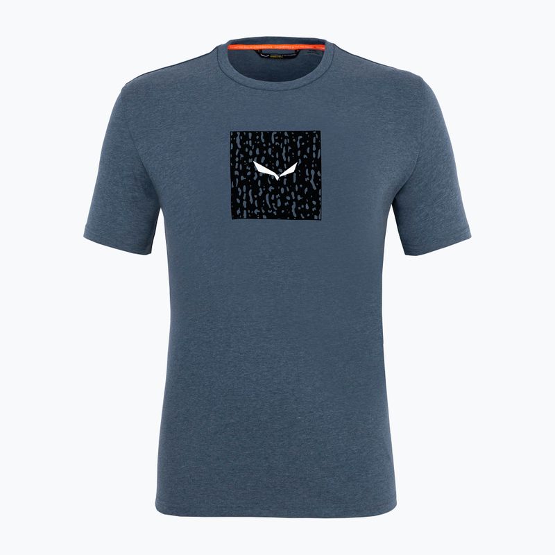 Koszulka trekkingowa męska Salewa Pure Box Dry dark denim melange 4