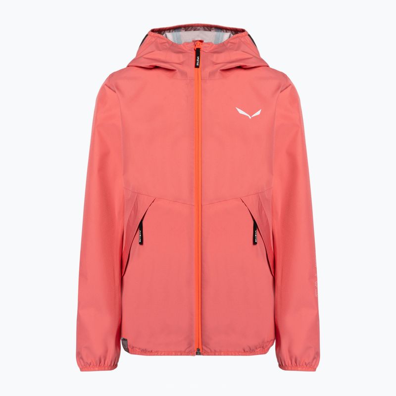 Kurtka przeciwdeszczowa dziecięca Salewa Aqua PTX calypso coral