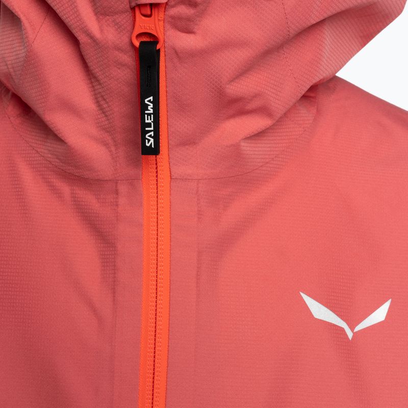 Kurtka przeciwdeszczowa dziecięca Salewa Aqua PTX calypso coral 3