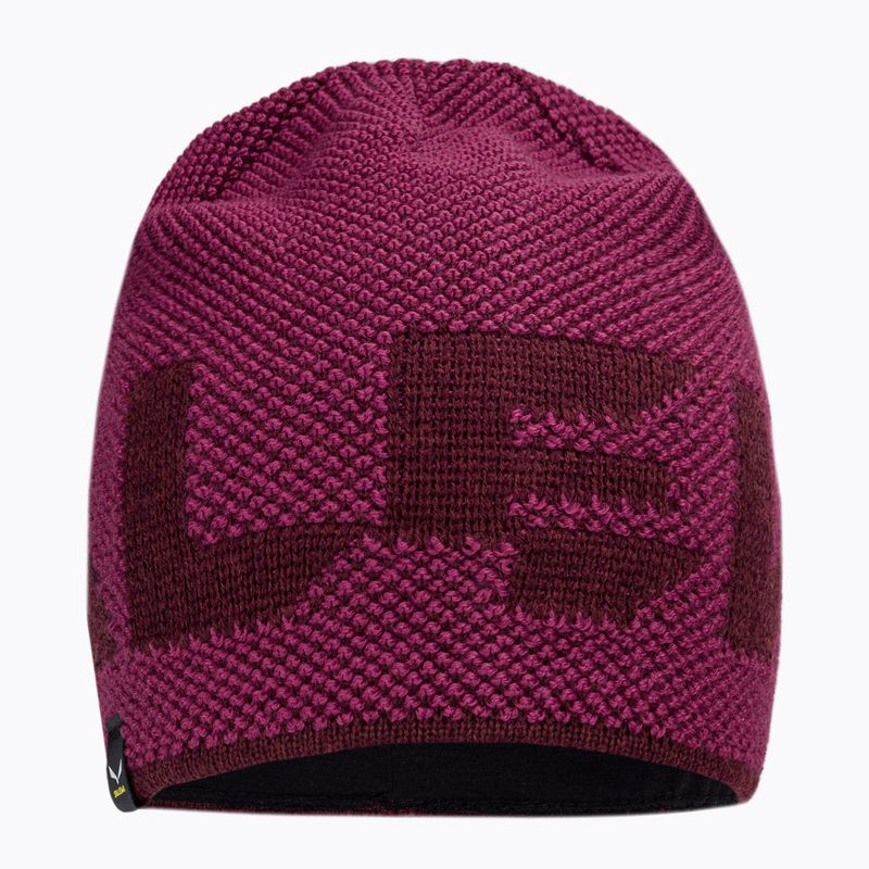 Czapka zimowa Salewa Agner Wool mauvemood/syrah