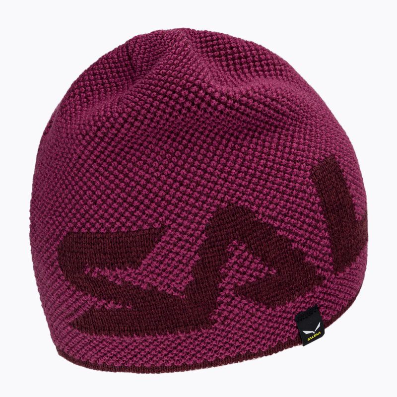 Czapka zimowa Salewa Agner Wool mauvemood/syrah 2