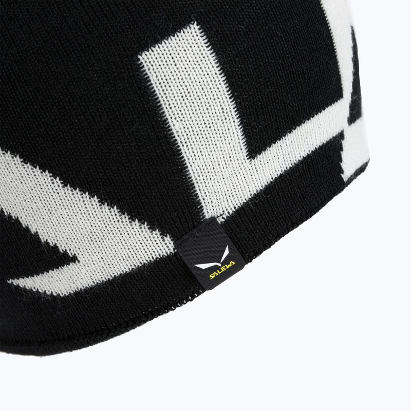 Czapka zimowa Salewa Antelao 2 Reversible Wool black out/white 3