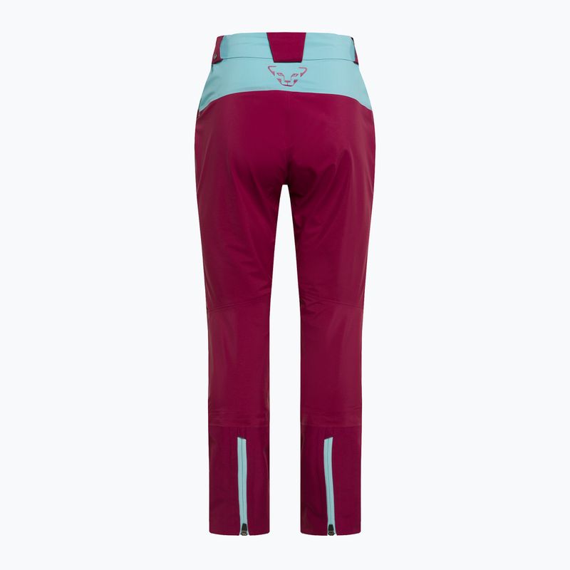 Spodnie skiturowe damskie DYNAFIT Radical 2 GTX beet red 4