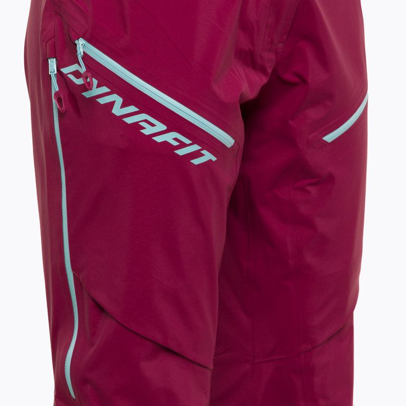 Spodnie skiturowe damskie DYNAFIT Radical 2 GTX beet red 6
