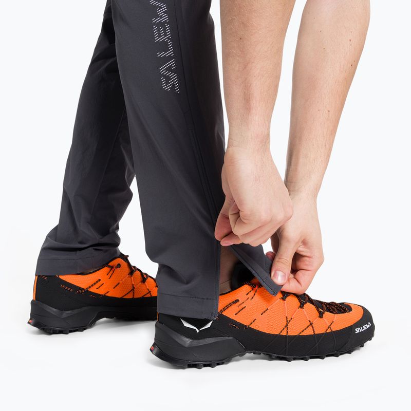 Spodnie softshell męskie Salewa Pedroc 3 DST onyx/fluo orange 5
