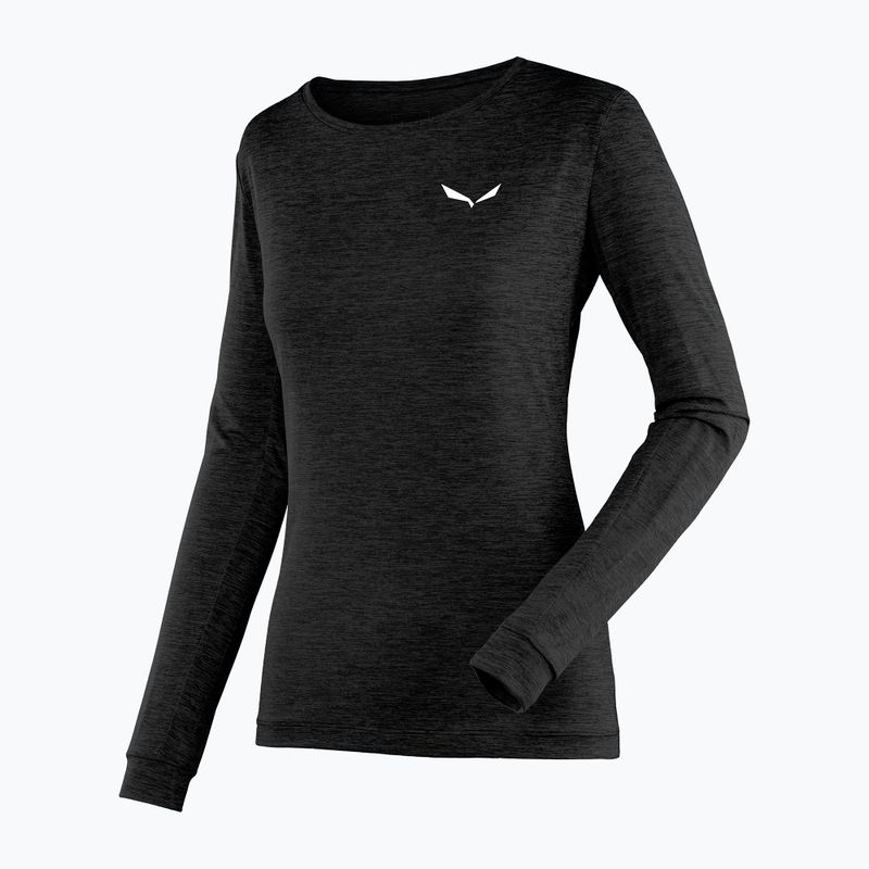 Longsleeve trekkingowy damski Salewa Puez Melange Dry black out melange 3