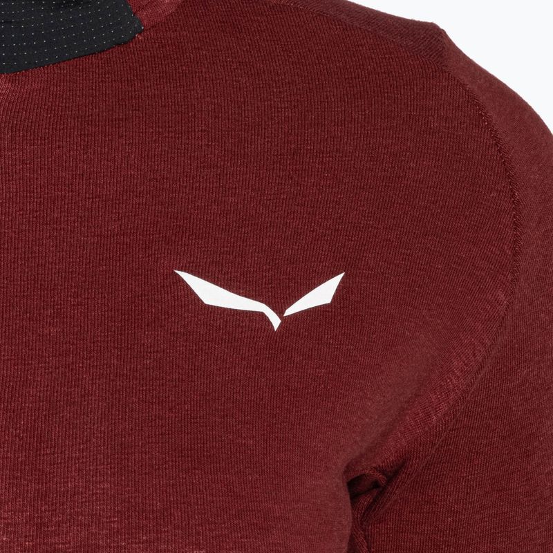 Bluza trekkingowa damska Salewa Lavaredo Hemp Hooded syrah 5