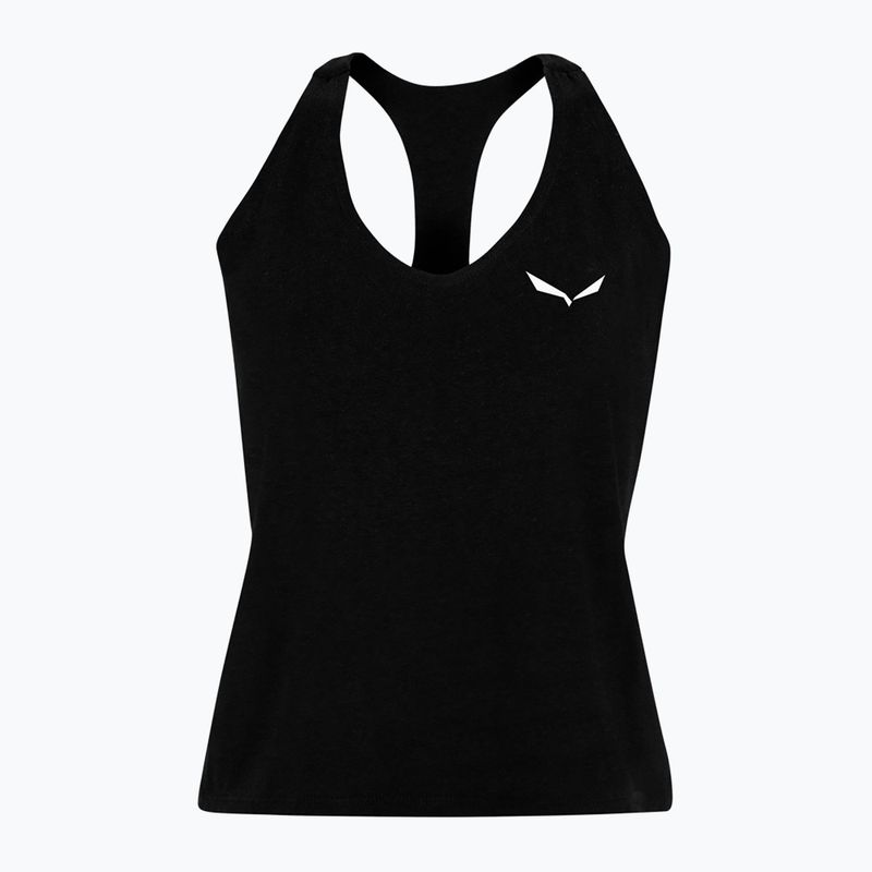 Koszulka wspinaczkowa damska Salewa Lavaredo Hemp Crop Tank black out