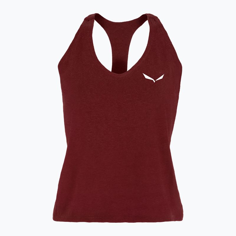 Koszulka wspinaczkowa damska Salewa Lavaredo Hemp Crop Tank syrah 5