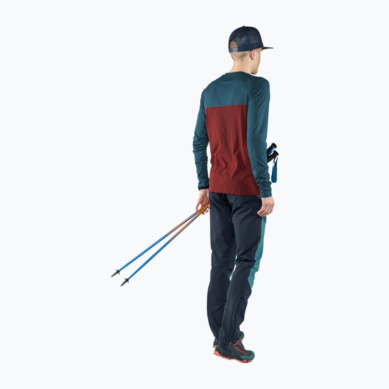 Longsleeve trekkingowy męski DYNAFIT Traverse S-Tech syrah 2