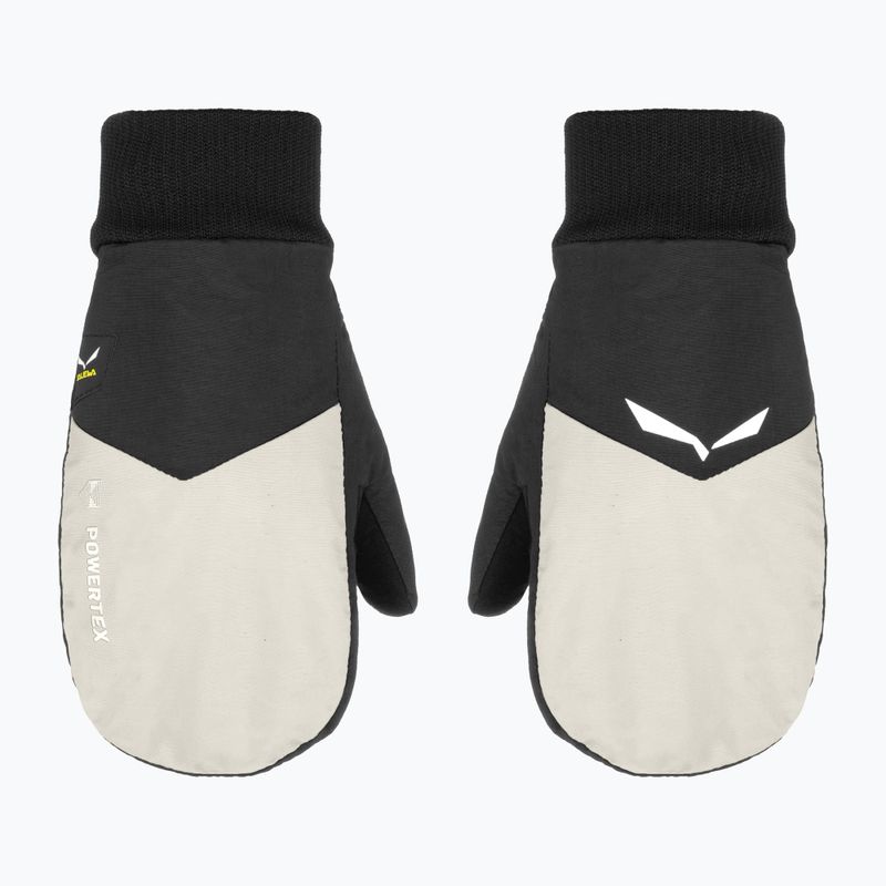 Rękawiczki trekkingowe dziecięce Salewa PTX/TWR Mittens black out/outmeal 5