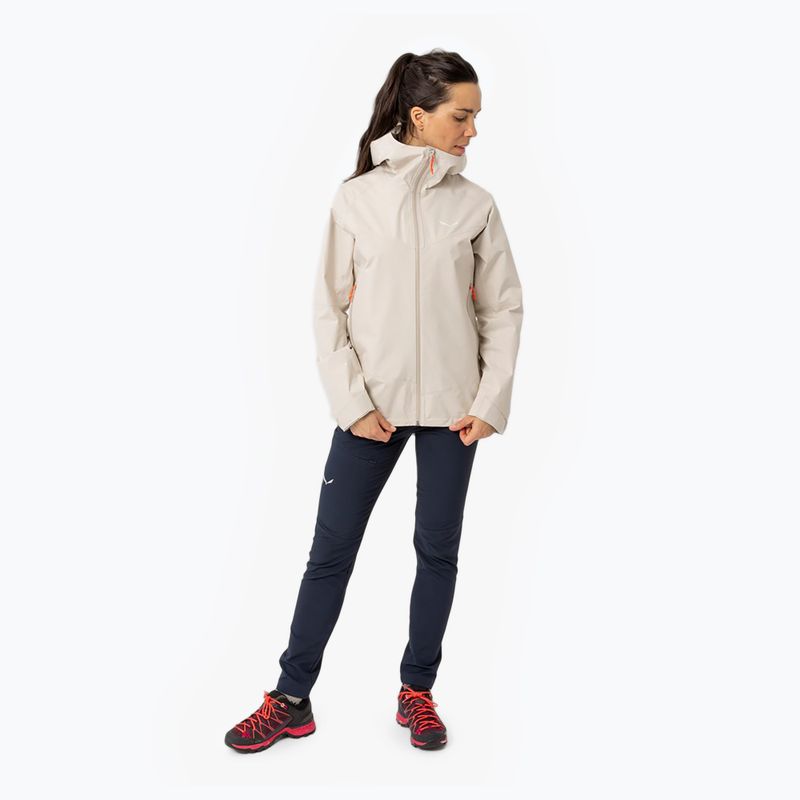 Kurtka przeciwdeszczowa damska Salewa Puez GTX Paclite oatmeal 2