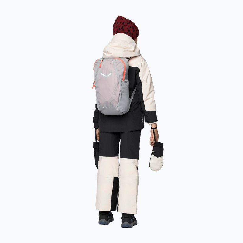Kurtka narciarska dziecięca Salewa Sella PTX/TWR oatmeal/black out/fluo coral 2