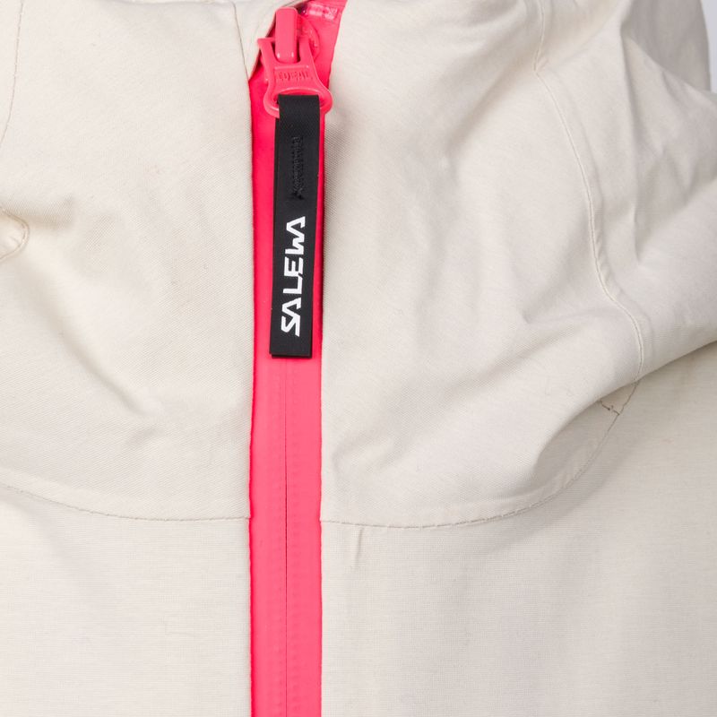 Kurtka narciarska dziecięca Salewa Sella PTX/TWR oatmeal/black out/fluo coral 6