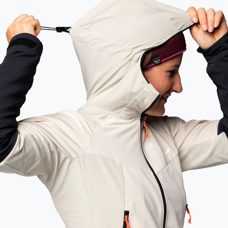 Kurtka softshell damska Salewa Sella DST oatmeal/black out 3