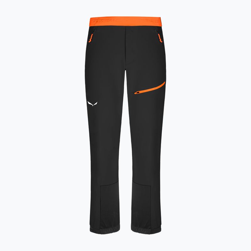 Spodnie softshell męskie Salewa Sella DST Lights black out/fluo orange 5