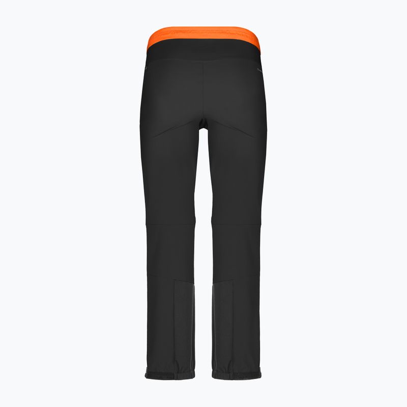 Spodnie softshell męskie Salewa Sella DST Lights black out/fluo orange 6