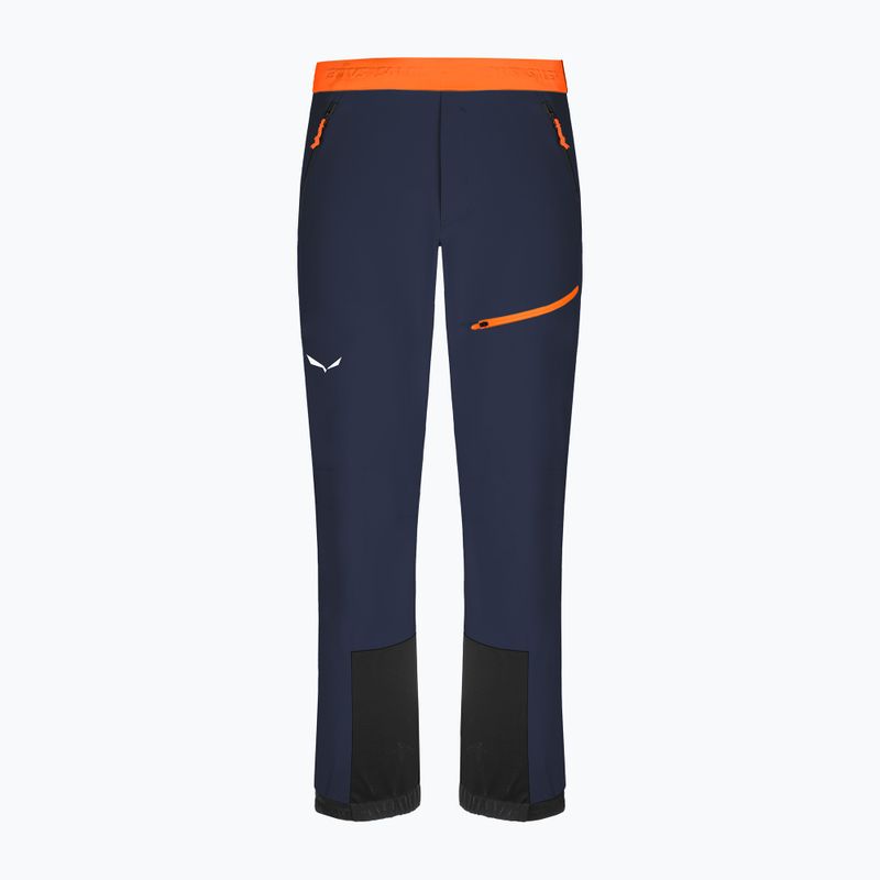 Spodnie softshell męskie Salewa Sella DST Lights navy blazer/black out/fluo orange 5