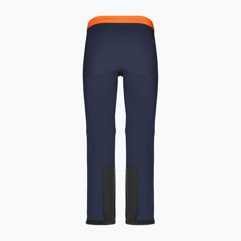Spodnie softshell męskie Salewa Sella DST Lights navy blazer/black out/fluo orange 6