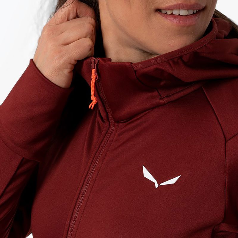 Bluza trekkingowa damska Salewa Puez PL Hooded syrah 3
