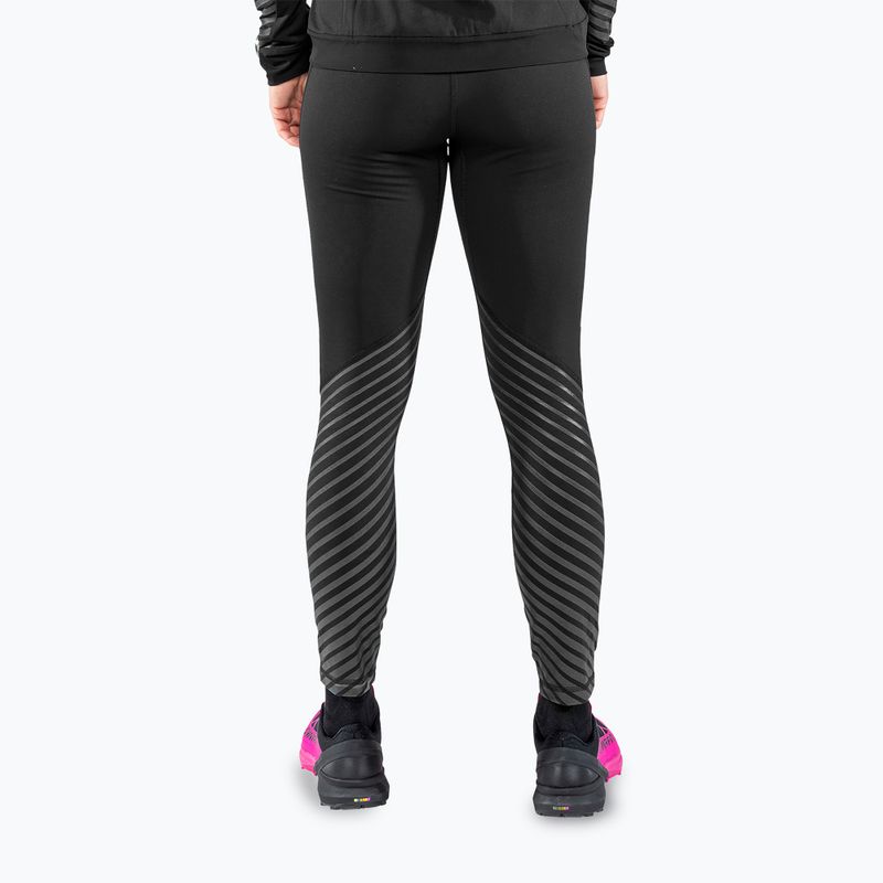 Legginsy do biegania damskie DYNAFIT Reflective black out pink glo 3