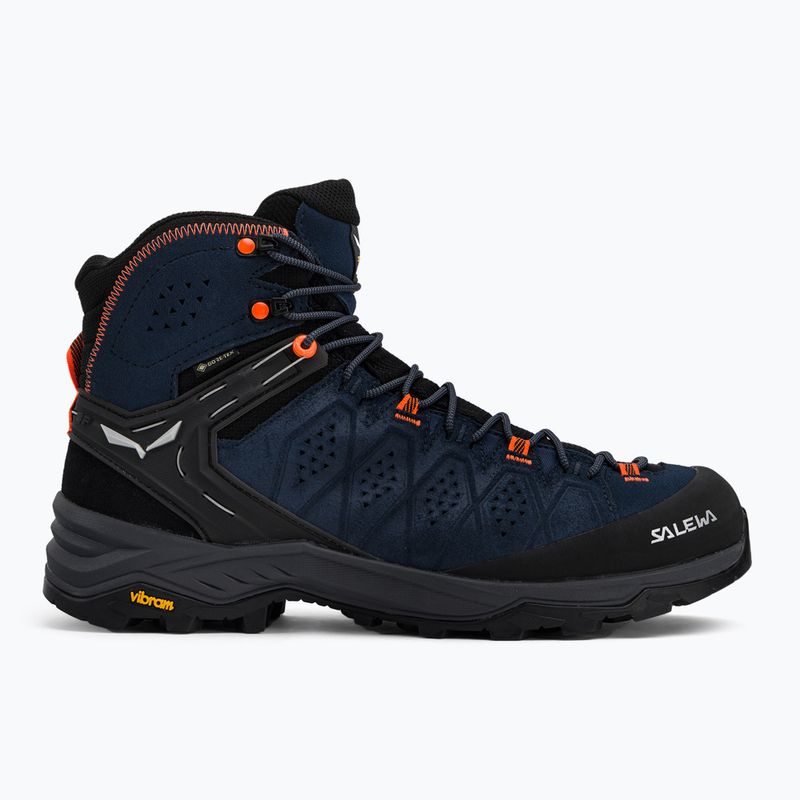 Buty trekkingowe męskie Salewa Alp Trainer 2 Mid GTX dark denim/fluo orange 2