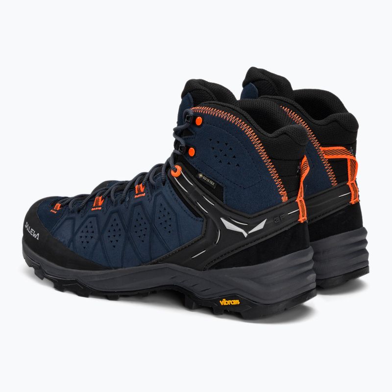 Buty trekkingowe męskie Salewa Alp Trainer 2 Mid GTX dark denim/fluo orange 3