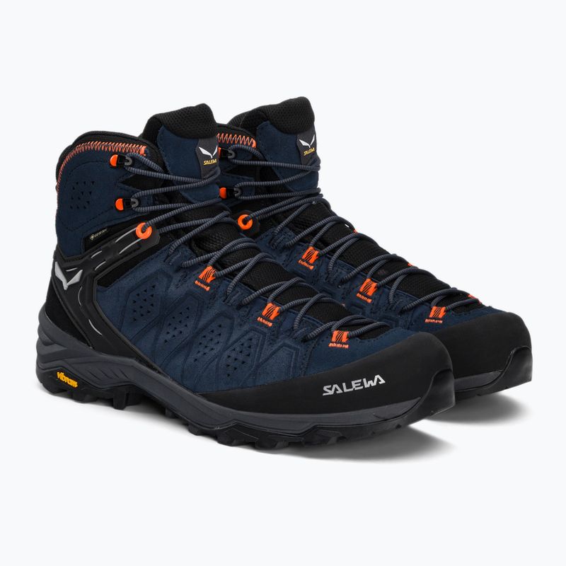 Buty trekkingowe męskie Salewa Alp Trainer 2 Mid GTX dark denim/fluo orange 4