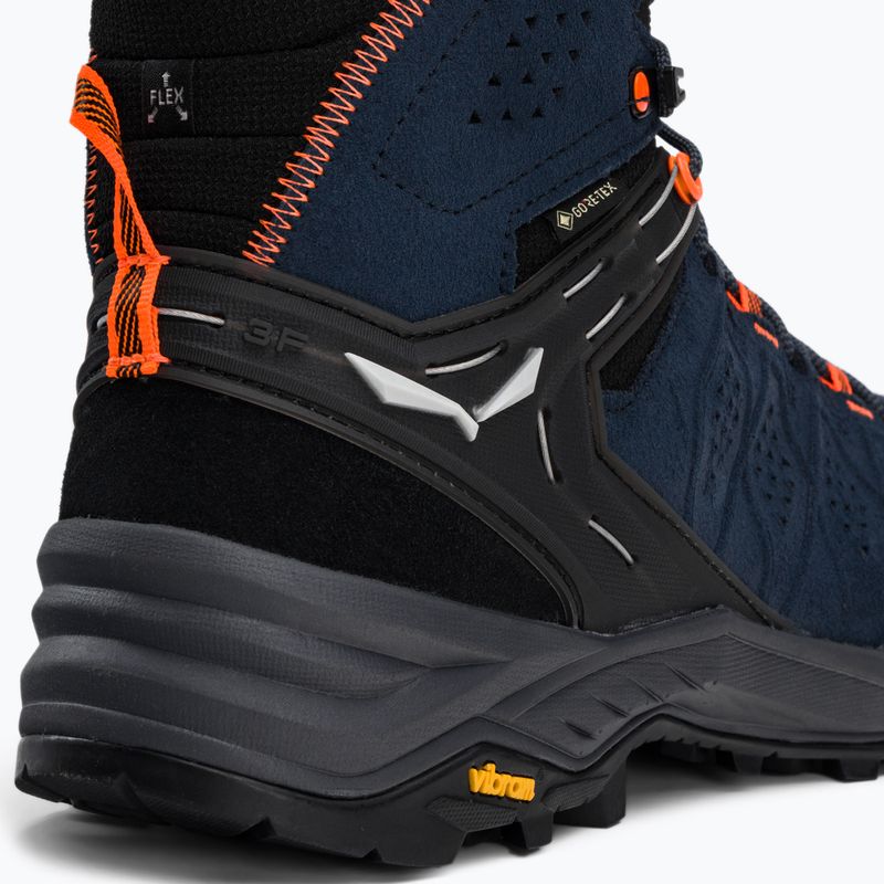 Buty trekkingowe męskie Salewa Alp Trainer 2 Mid GTX dark denim/fluo orange 8