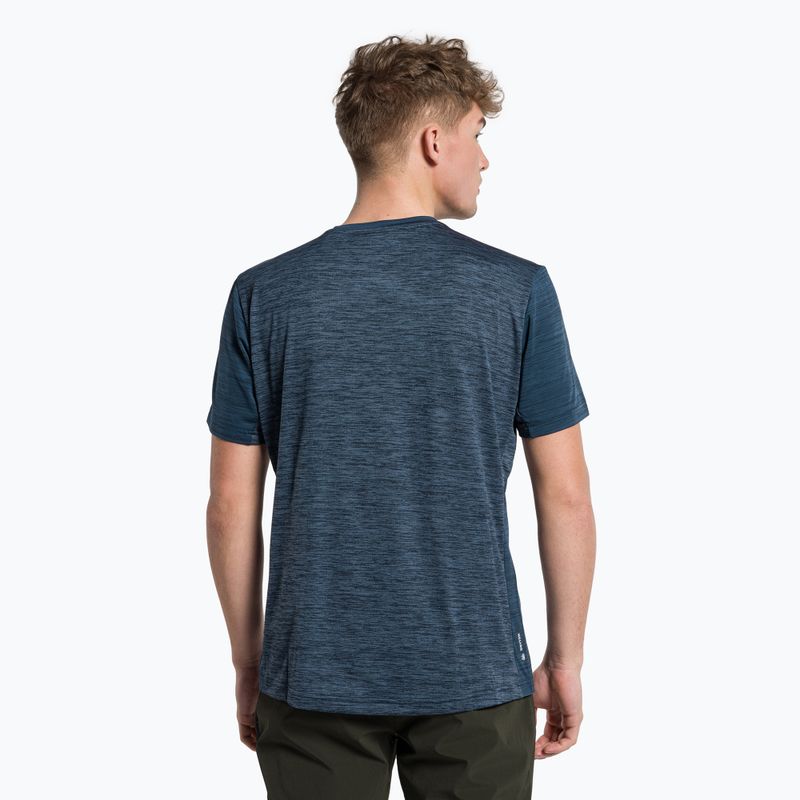 Koszulka trekkingowa męska Salewa Puez Hybrid 2 Dry navy blazer melange 3