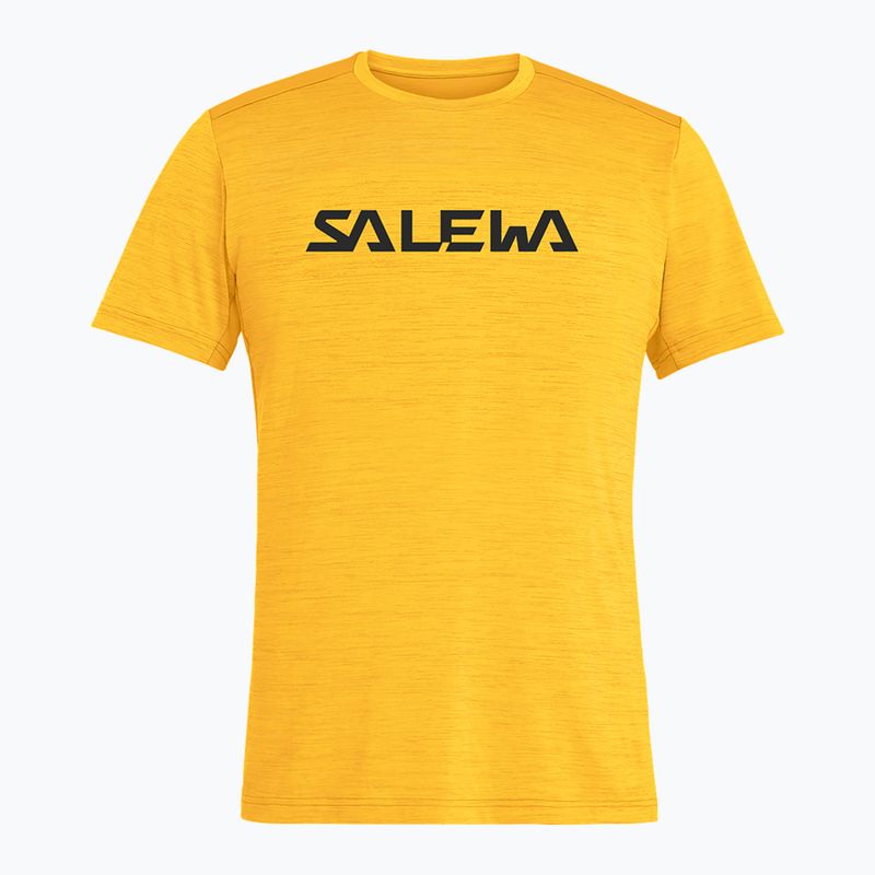 Koszulka trekkingowa męska Salewa Puez Hybrid 2 Dry gold melange 4