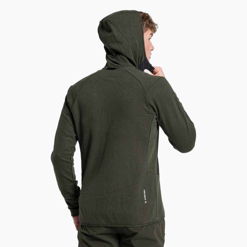 Bluza trekkingowa męska Salewa Lavaredo Hemp Hooded dark olive 3